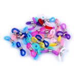 Set 10 clipsuri siliconice pentru ochelari 20 mm Multicolor fotografia produsului