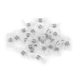 Set 10 clipsuri siliconice pentru ochelari, 20 mm, Alb argintiu fotografia produsului