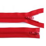 Fermoar plastic detasabil, 2 cursoare, lungime 90 cm, Rosu fotografia produsului