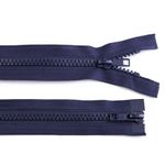 Fermoar plastic detasabil, 2 cursoare, lungime 90 cm, Bleumarin fotografia produsului