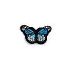 Aplicatie termoadeziva brodata Kyrra 43 x 29 mm fluture Turcoaz fotografia produsului