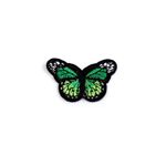 Aplicatie termoadeziva brodata Kyrra 43 x 29 mm fluture Verde fotografia produsului