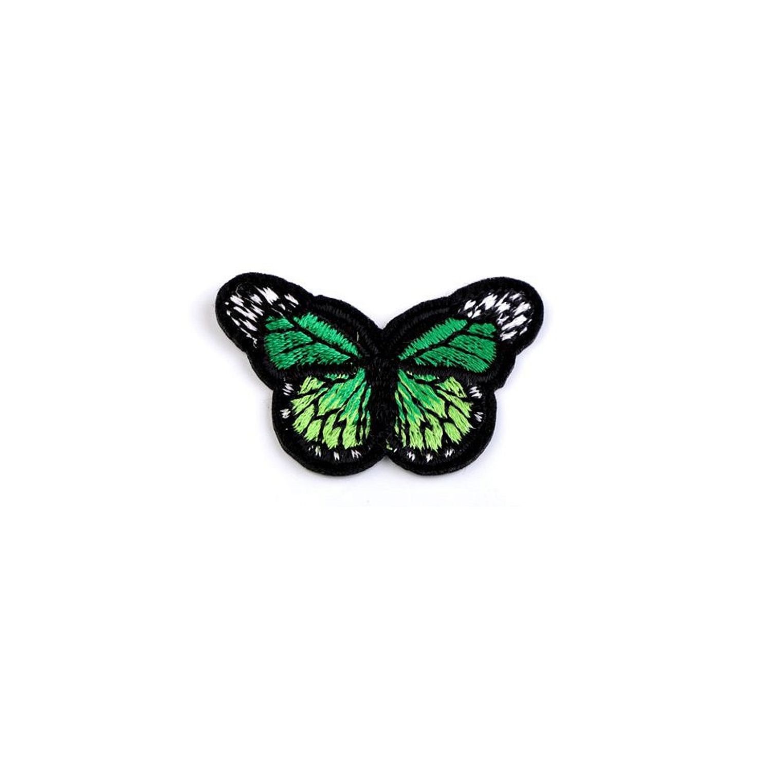 Aplicatie termoadeziva brodata Kyrra 43 x 29 mm fluture Verde fotografia produsului