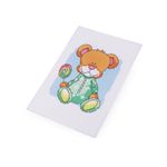 Set de brodat pentru copii, model imprimat 14 x 20 cm, Ursulet fotografia produsului