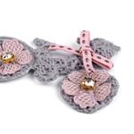 Accesoriu textil decorativ pentru haine, Bicicleta, 4 x 6,7 cm fotografia produsului View 3 S