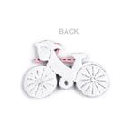 Accesoriu textil decorativ pentru haine, Bicicleta, 4 x 6,7 cm fotografia produsului View 2 S