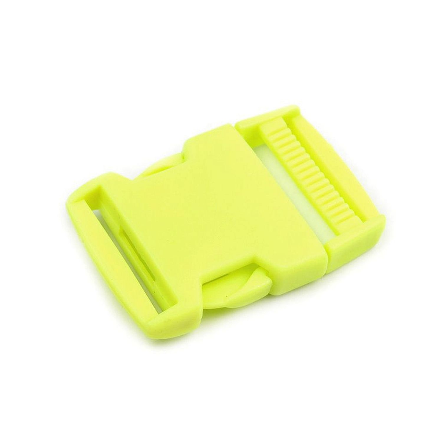 Catarama trident din plastic pentru textile, latime 30 mm, dimensiuni 58 x 39 mm Galben neon fotografia produsului