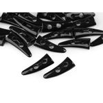 Set 10 nasturi din plastic, tip corn 16 x 41 mm Negru fotografia produsului View 2 S