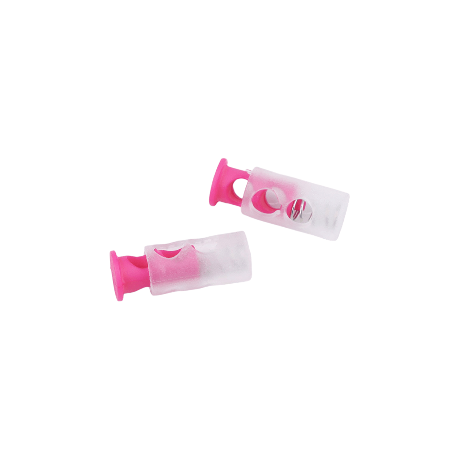 Set 2 opritori pentru elastic sau snur 9 x 24 mm Roz fotografia produsului