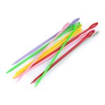 Set 10 ace plastic colorate cu varf bont, 15 cm fotografia produsului