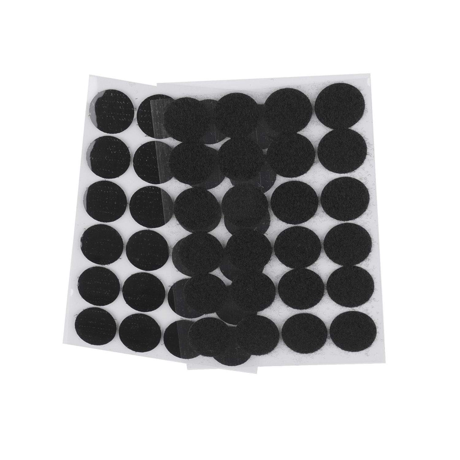 Set complet 24 buline arici autoadezive, puf si scai, 25 mm, Negru fotografia produsului