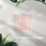 Set complet 24 buline arici autoadezive, puf si scai, 25 mm, Nude fotografia produsului View 2 S