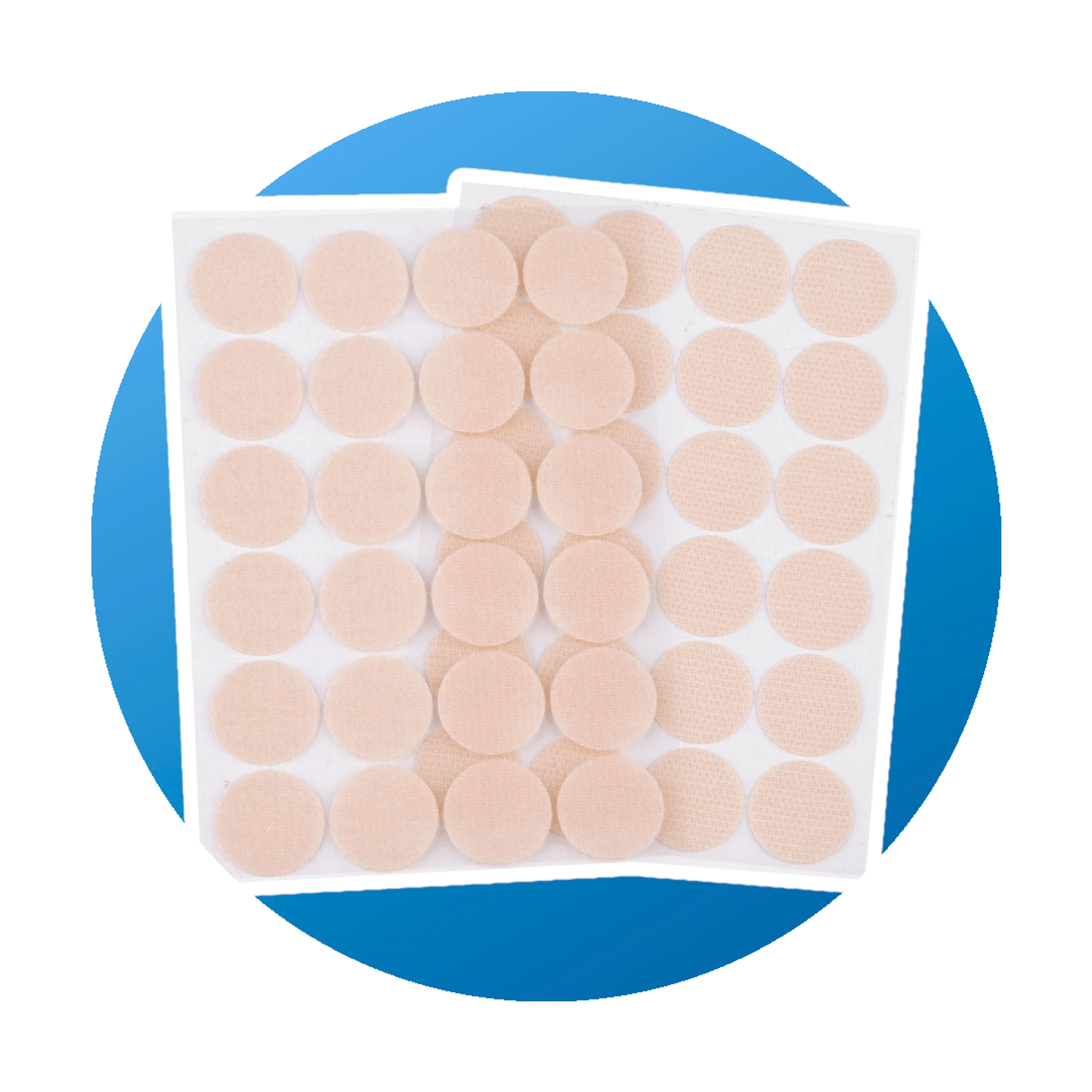 Set complet 24 buline arici autoadezive, puf si scai, 25 mm, Nude fotografia produsului View 4 L