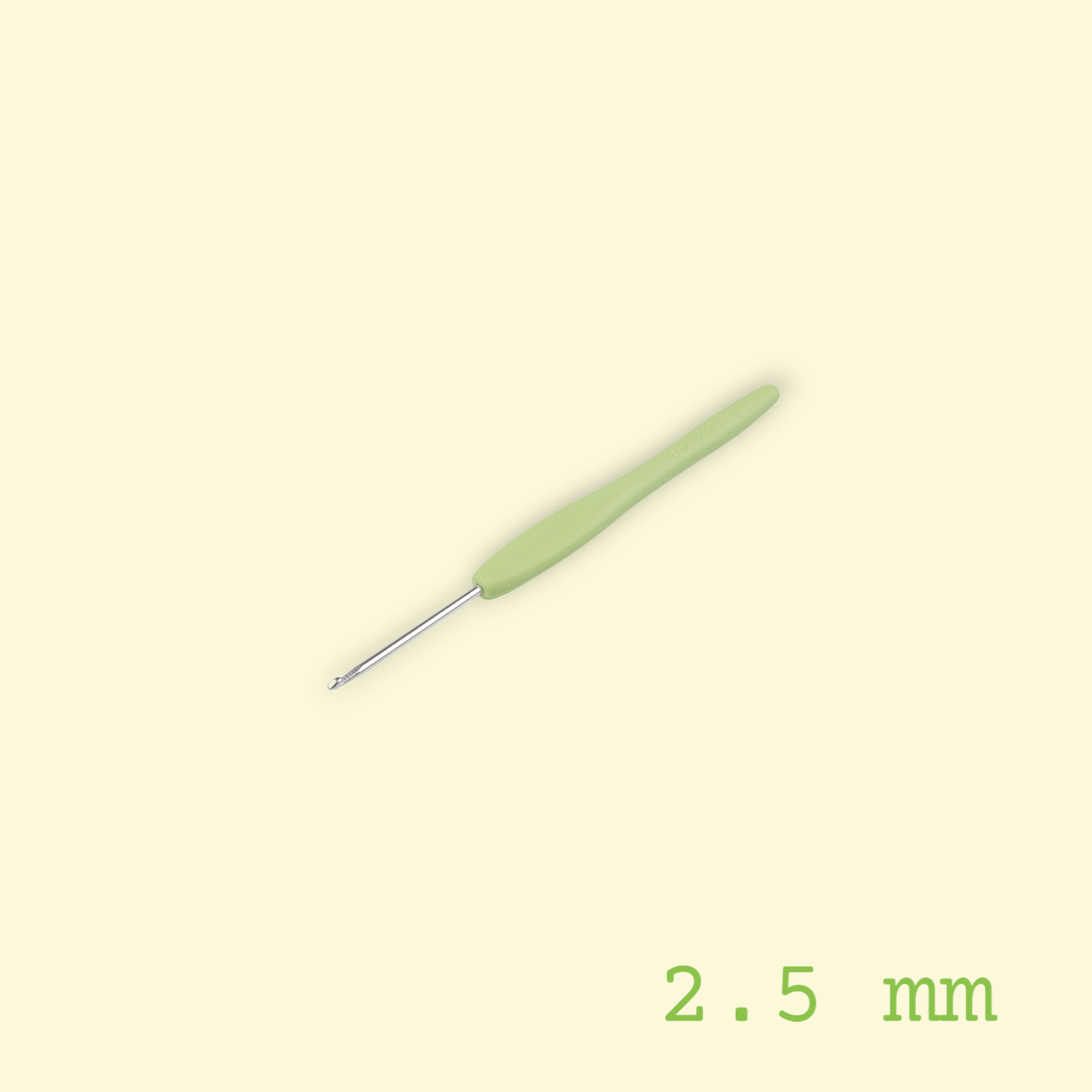 Croset cu maner din silicon dimensiune 2.5 mm Verde deschis fotografia produsului View 3 L