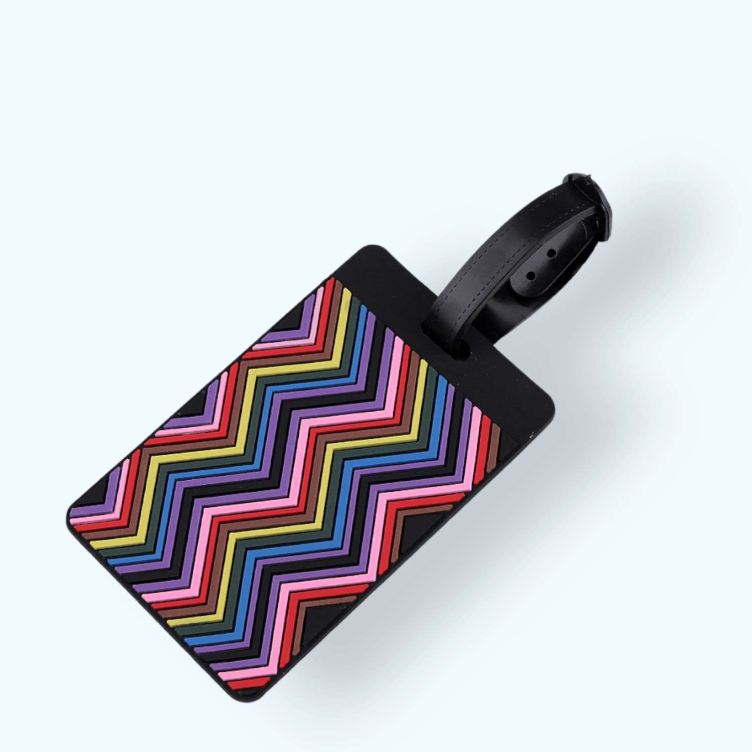 Eticheta pentru identificare bagaje 6,5 x 10 cm Zig zag multicolor fotografia produsului View 6 L