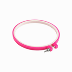 Gherghef broderie din plastic, diametru 19 cm, Roz fotografia produsului View 3 S