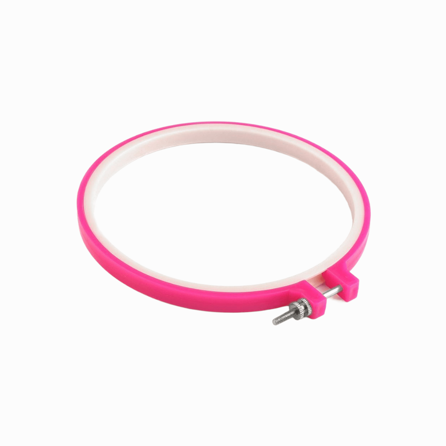 Gherghef broderie din plastic, diametru 19 cm, Roz fotografia produsului View 3 L