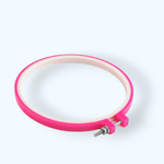 Gherghef broderie din plastic, diametru 19 cm, Roz fotografia produsului View 5 S
