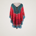 Rochie plaja tip Poncho, material nesifonabil, 115 x 85 cm, Fucsia fotografia produsului View 5 S