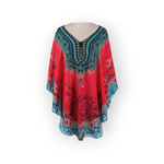 Rochie plaja tip Poncho, material nesifonabil, 115 x 85 cm, Fucsia fotografia produsului View 6 S