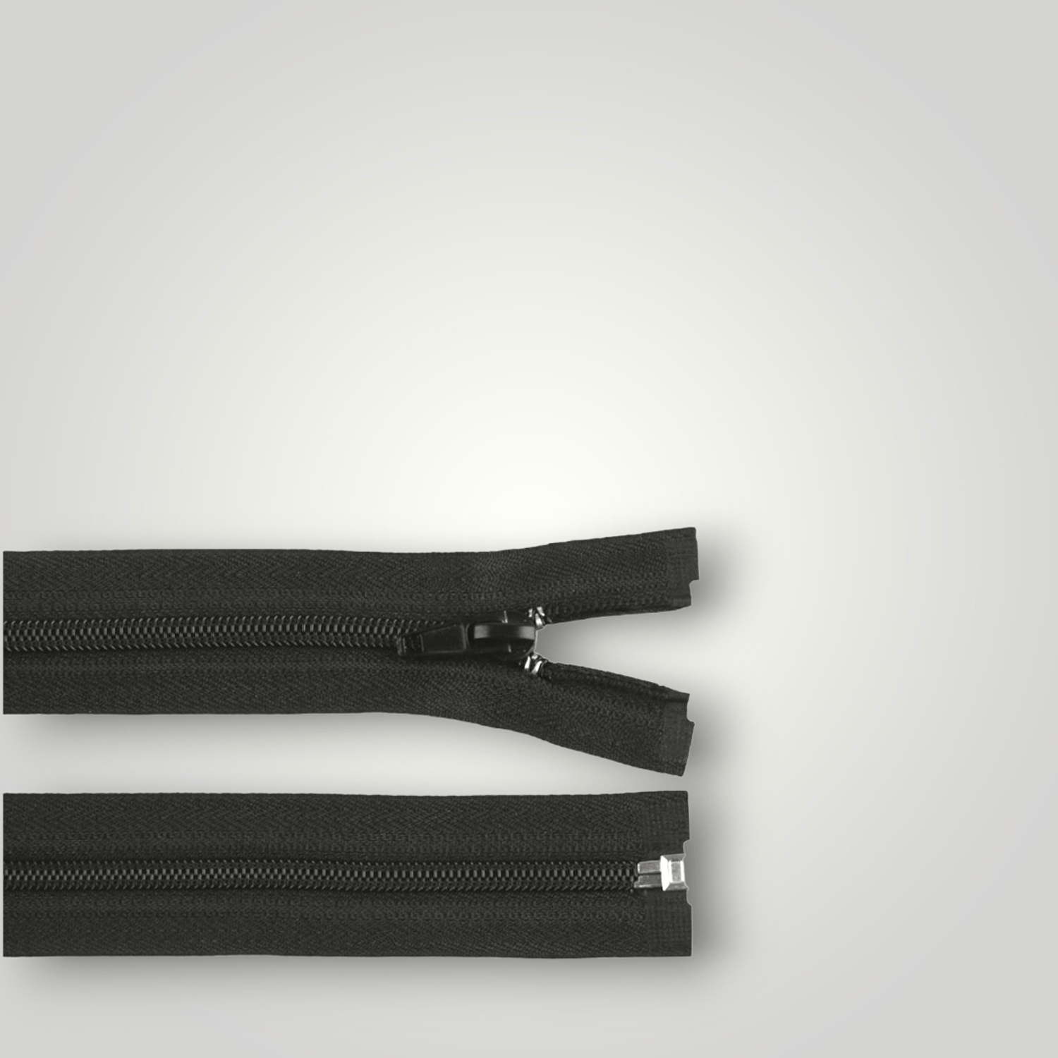 Fermoar plastic detasabil, spiralat, lung pentru cort 200 cm Negru fotografia produsului View 3 L