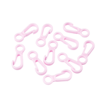 Set 10 mini carabine din plastic 12 x 32 mm Roz deschis fotografia produsului