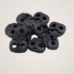 Set 10 opritori pentru snur cu 2 gauri, 20 x 20 mm Negru fotografia produsului View 7 S