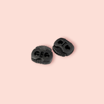 Set 10 opritori pentru snur cu 2 gauri, 20 x 20 mm Negru fotografia produsului View 5 S
