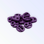 Set 10 opritori pentru snur cu 2 gauri, 20 x 20 mm Violet fotografia produsului View 6 S