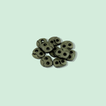 Set 10 opritori pentru snur cu 2 gauri, 20 x 20 mm Kaki fotografia produsului View 3 S