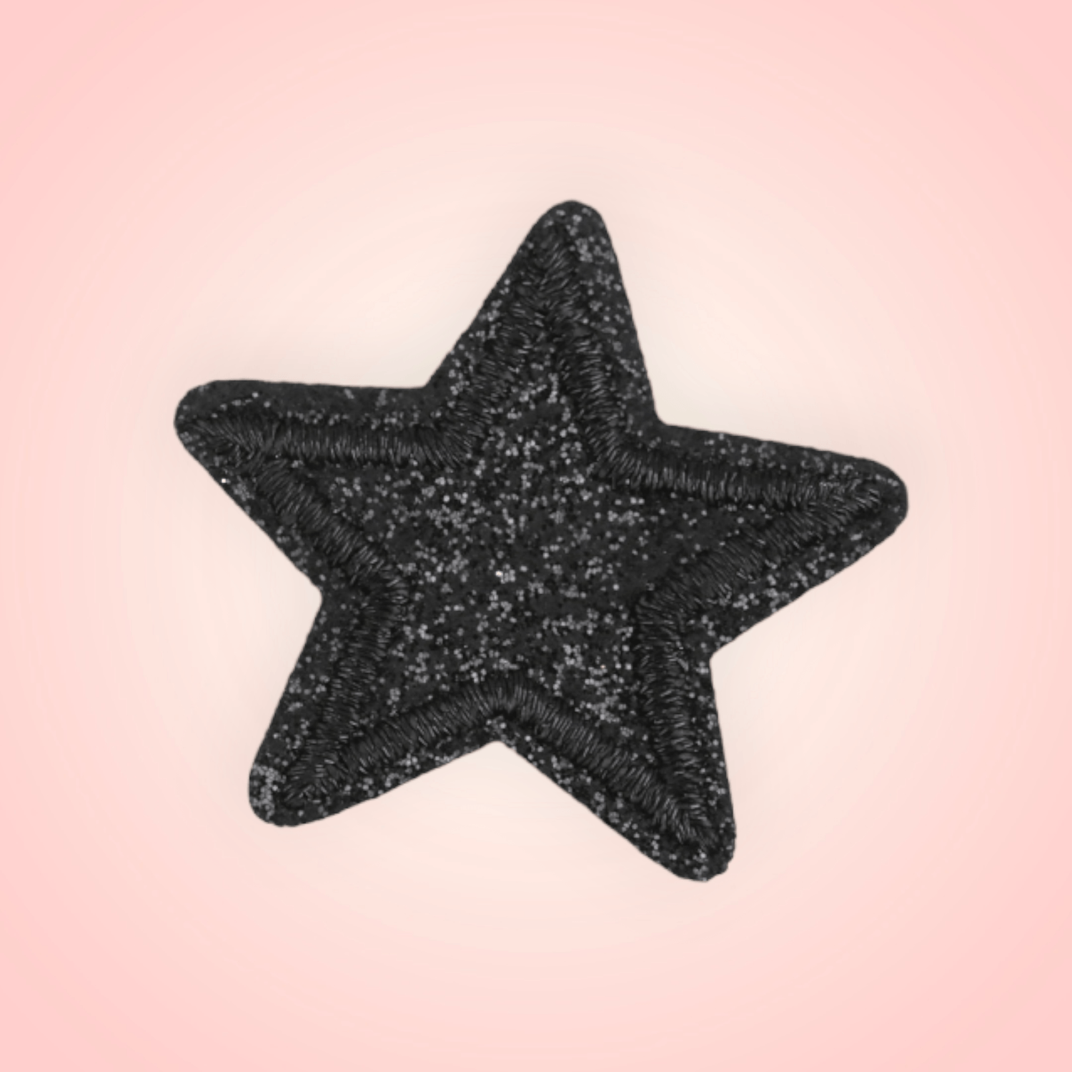 Aplicatie termoadeziva, stea 3.5 cm, Negru fotografia produsului View 3 L