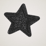 Aplicatie termoadeziva, stea 3.5 cm, Negru fotografia produsului View 4 S