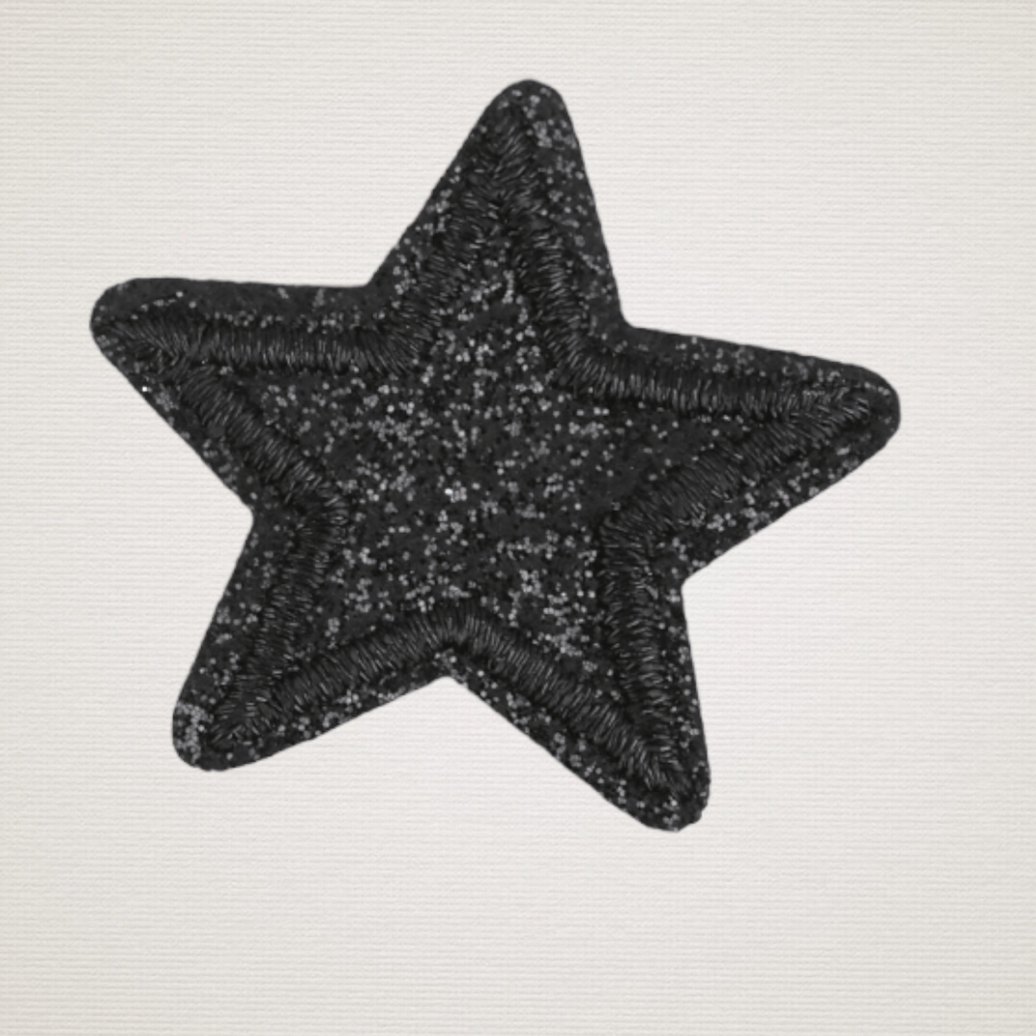 Aplicatie termoadeziva, stea 3.5 cm, Negru fotografia produsului View 4 L