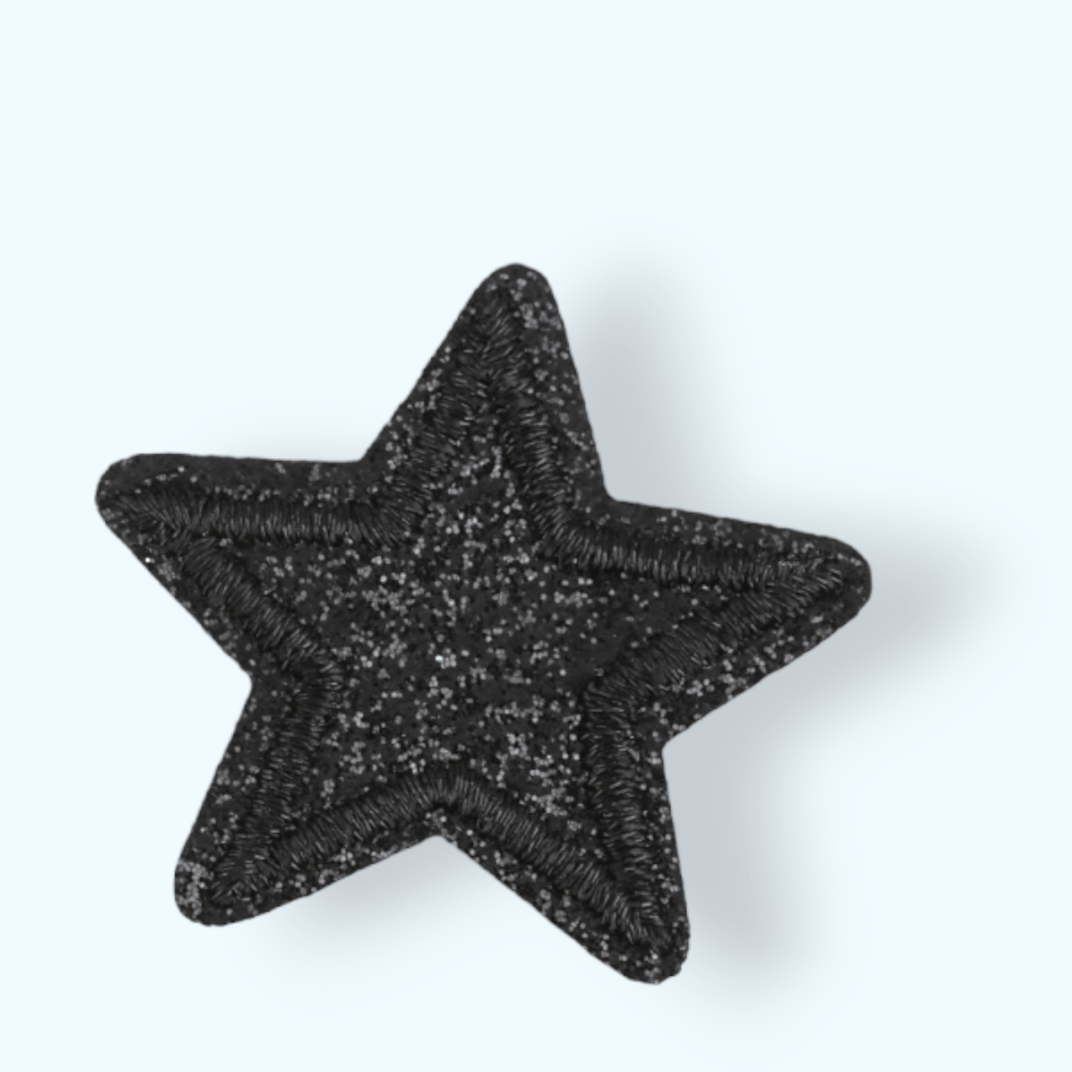 Aplicatie termoadeziva, stea 3.5 cm, Negru fotografia produsului View 2 L