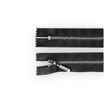 Fermoar metalic nedetasabil Jeans, lungime 16 cm, Negru fotografia produsului View 5 S