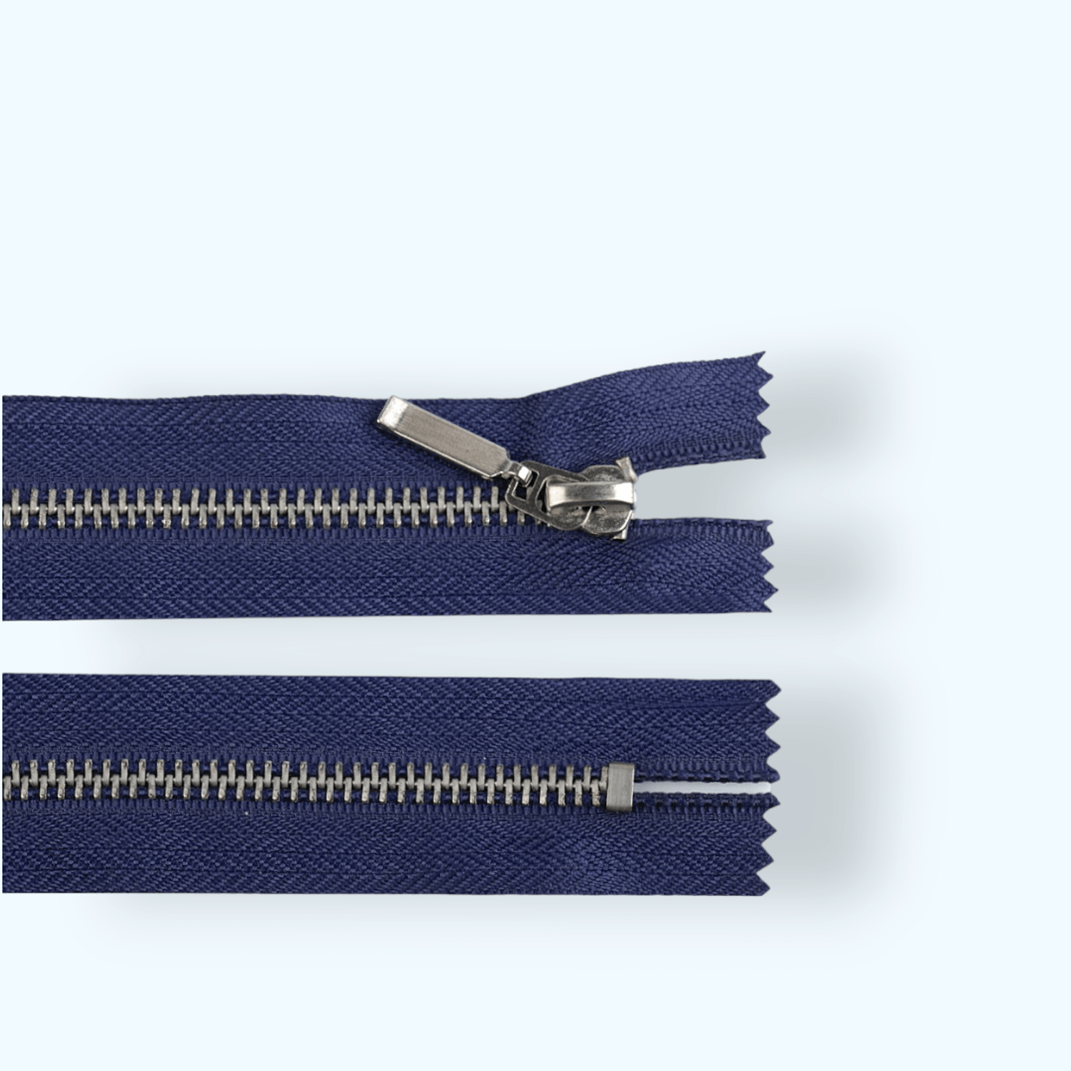 Fermoar metalic nedetasabil Jeans, lungime 14 cm, Bleumarin fotografia produsului View 2 L