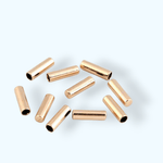 Set 10 terminatii metalice pentru snur, diametru 4 mm, 5 x 17 mm, Auriu rose fotografia produsului View 2 S