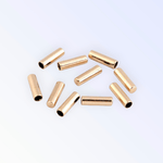 Set 10 terminatii metalice pentru snur, diametru 4 mm, 5 x 17 mm, Auriu rose fotografia produsului View 4 S