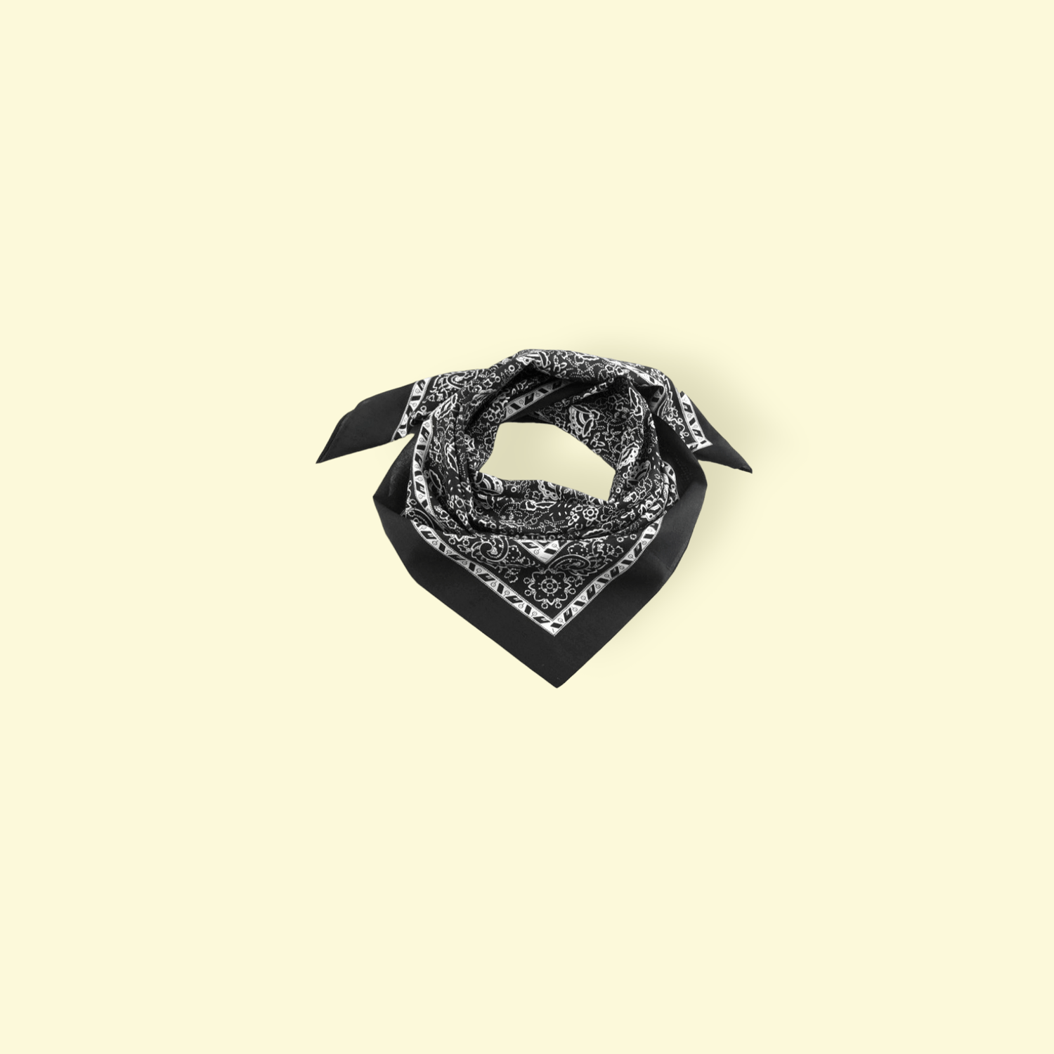 Batic bumbac, imprimeu floral, 70 x 70 cm Negru fotografia produsului View 3 L