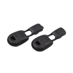 Set 2 capete din plastic pentru snur 15 x 19 mm Negru fotografia produsului View 4 S