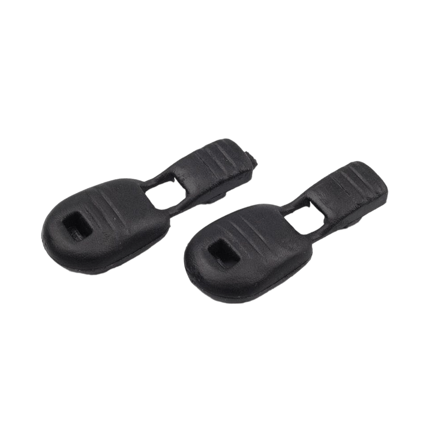 Set 2 capete din plastic pentru snur 15 x 19 mm Negru fotografia produsului View 4 L