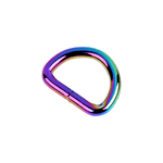 Inel metalic tip D, dimensiuni 21 x 27 mm, grosime 4 mm, Multicolor fotografia produsului