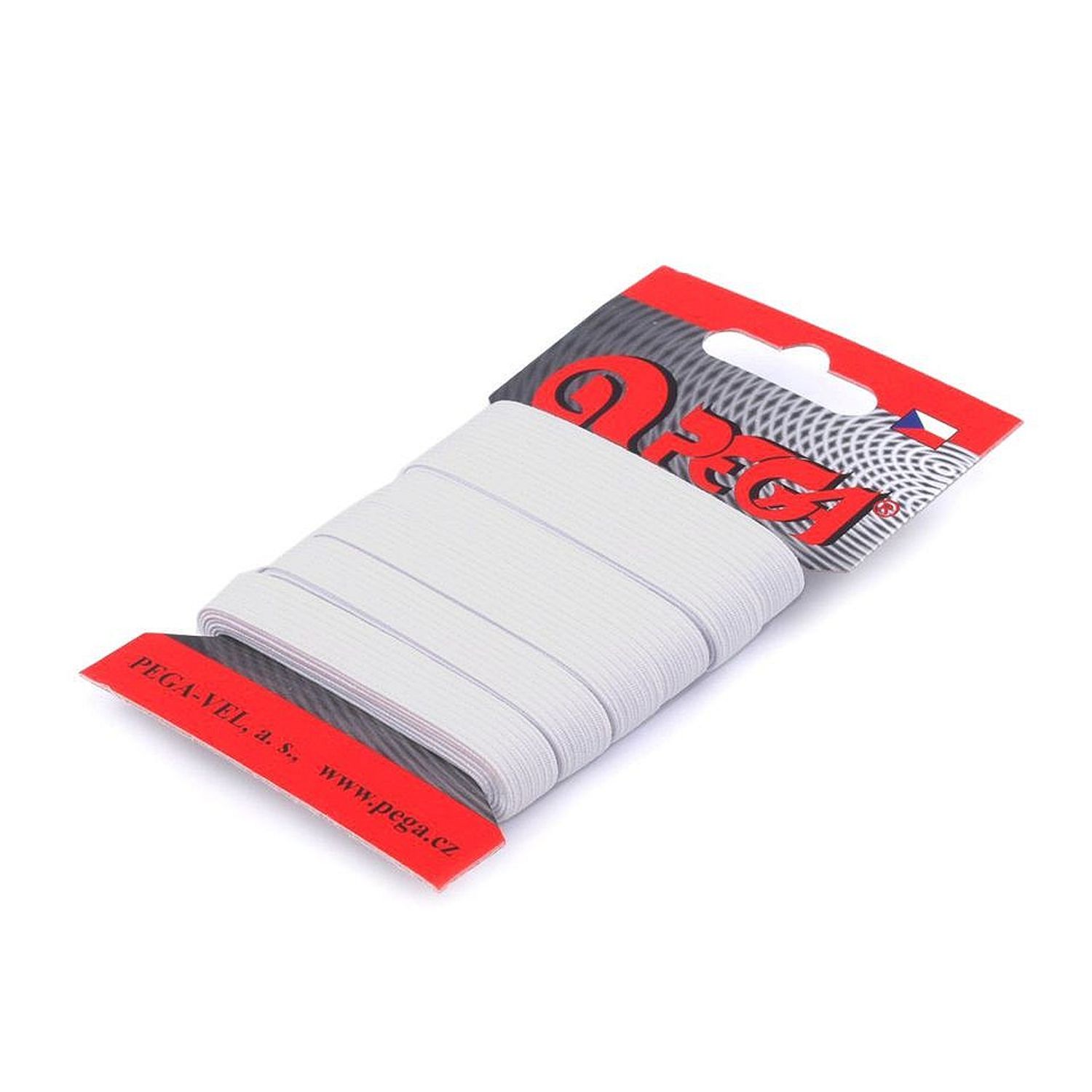 Elastic simplu plat, latime 9.2 mm, lungime 5 m, Alb fotografia produsului
