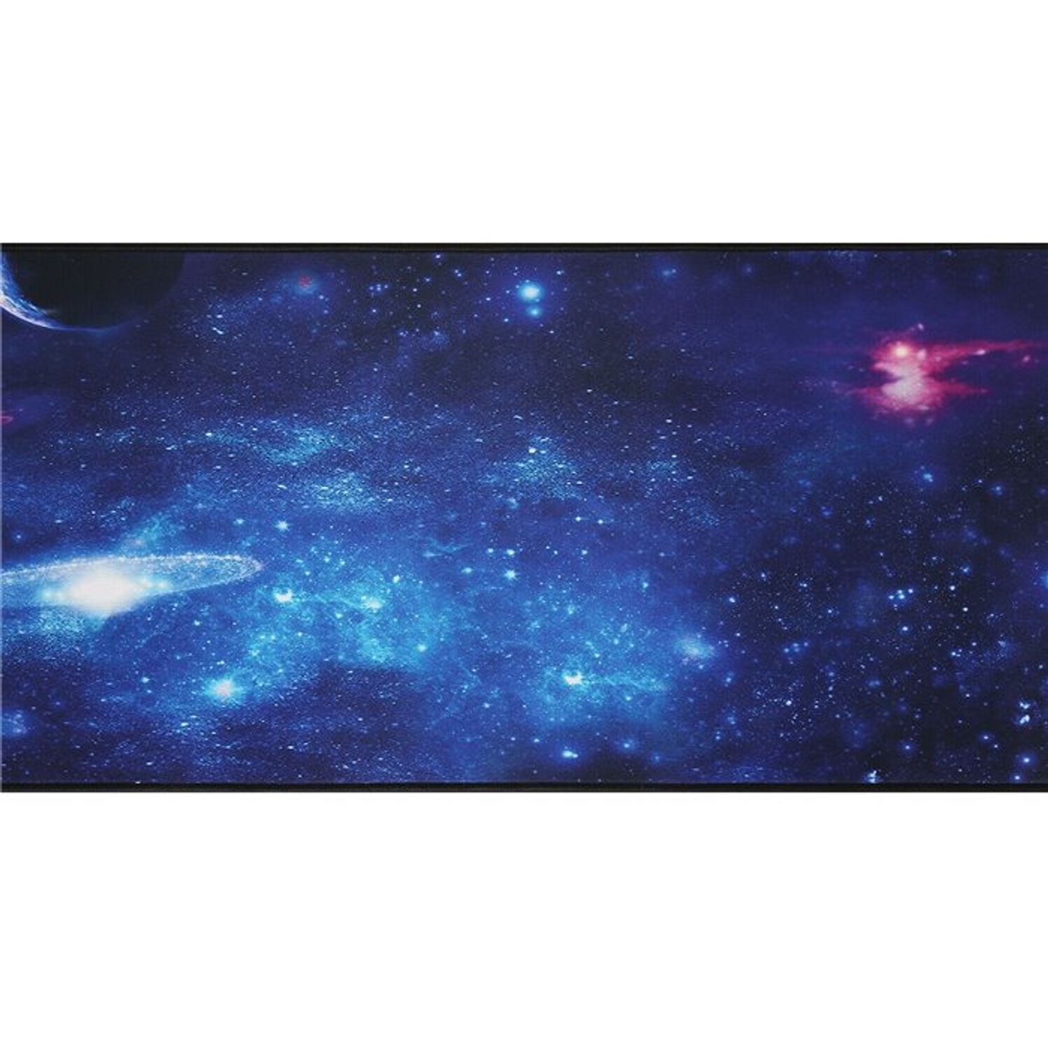 Mousepad mare, 88x30cm, cauciucat, pentru gaming, cu model Cosmos fotografia produsului