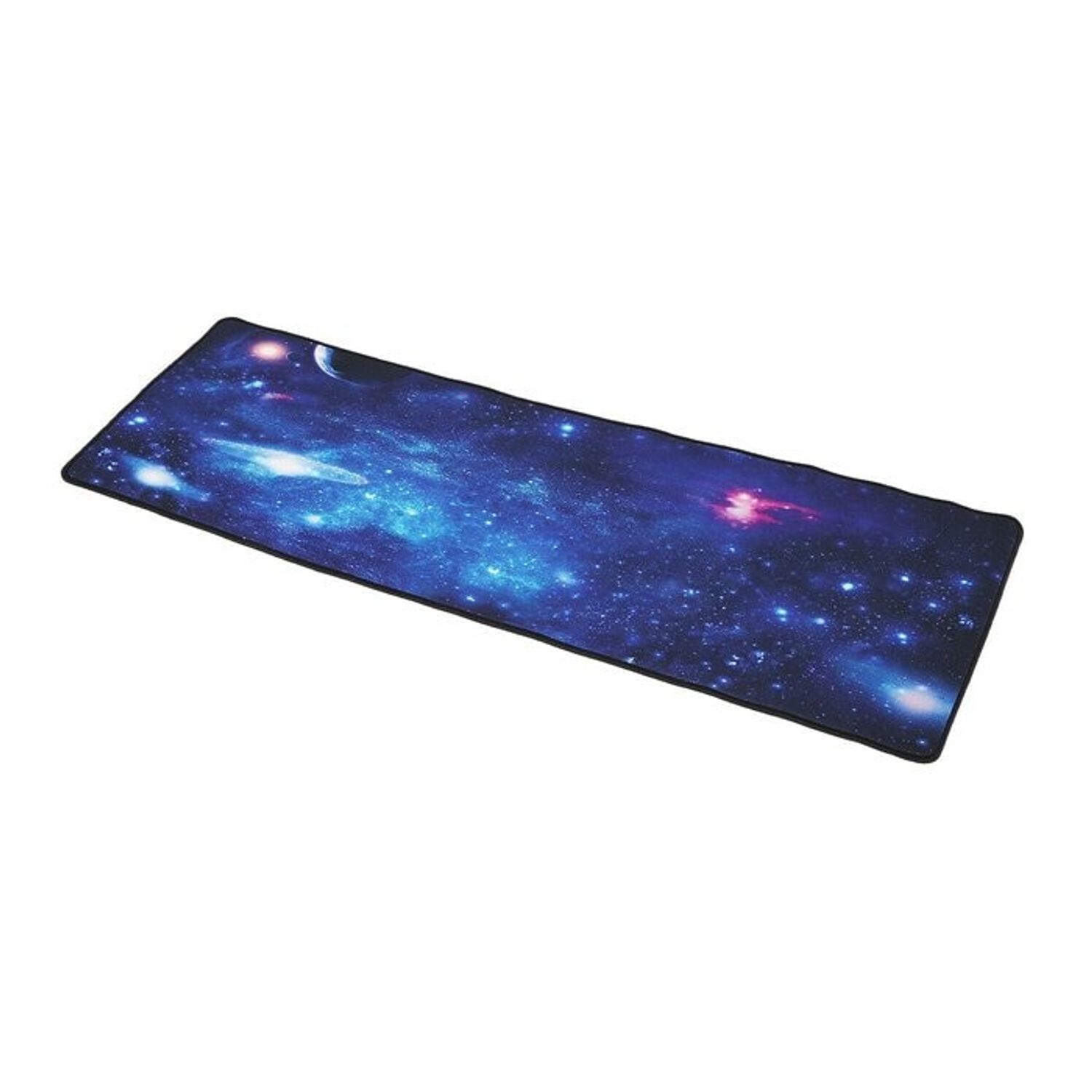Mousepad mare, 88x30cm, cauciucat, pentru gaming, cu model Cosmos fotografia produsului View 3 L