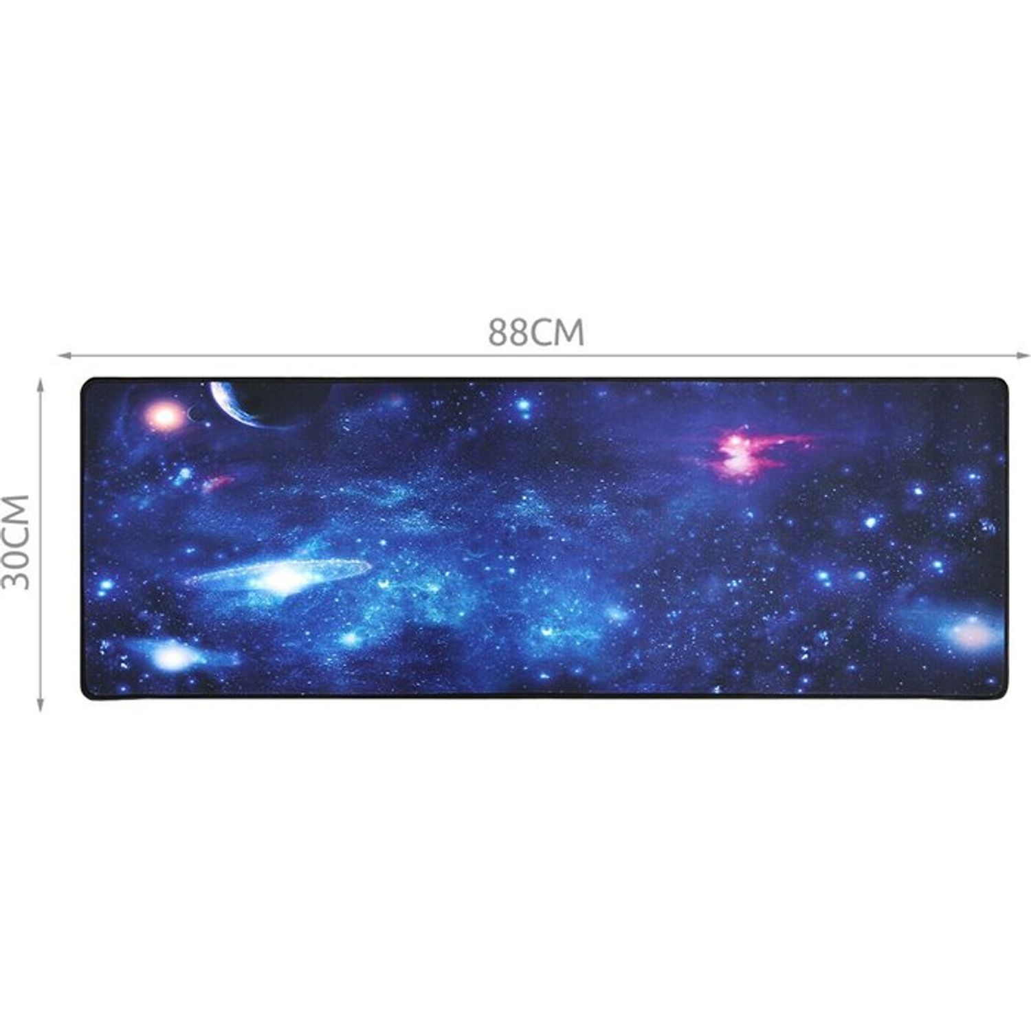 Mousepad mare, 88x30cm, cauciucat, pentru gaming, cu model Cosmos fotografia produsului View 10 L