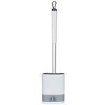 Perie rotunda pentru wc, din silicon, cu cap flexibil, fixare pe perete fotografia produsului View 4 S