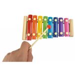 Jucarie muzicala interactiva din lemn &ndash; xilofon cu 8 note muzicale, multicolor fotografia produsului View 6 S