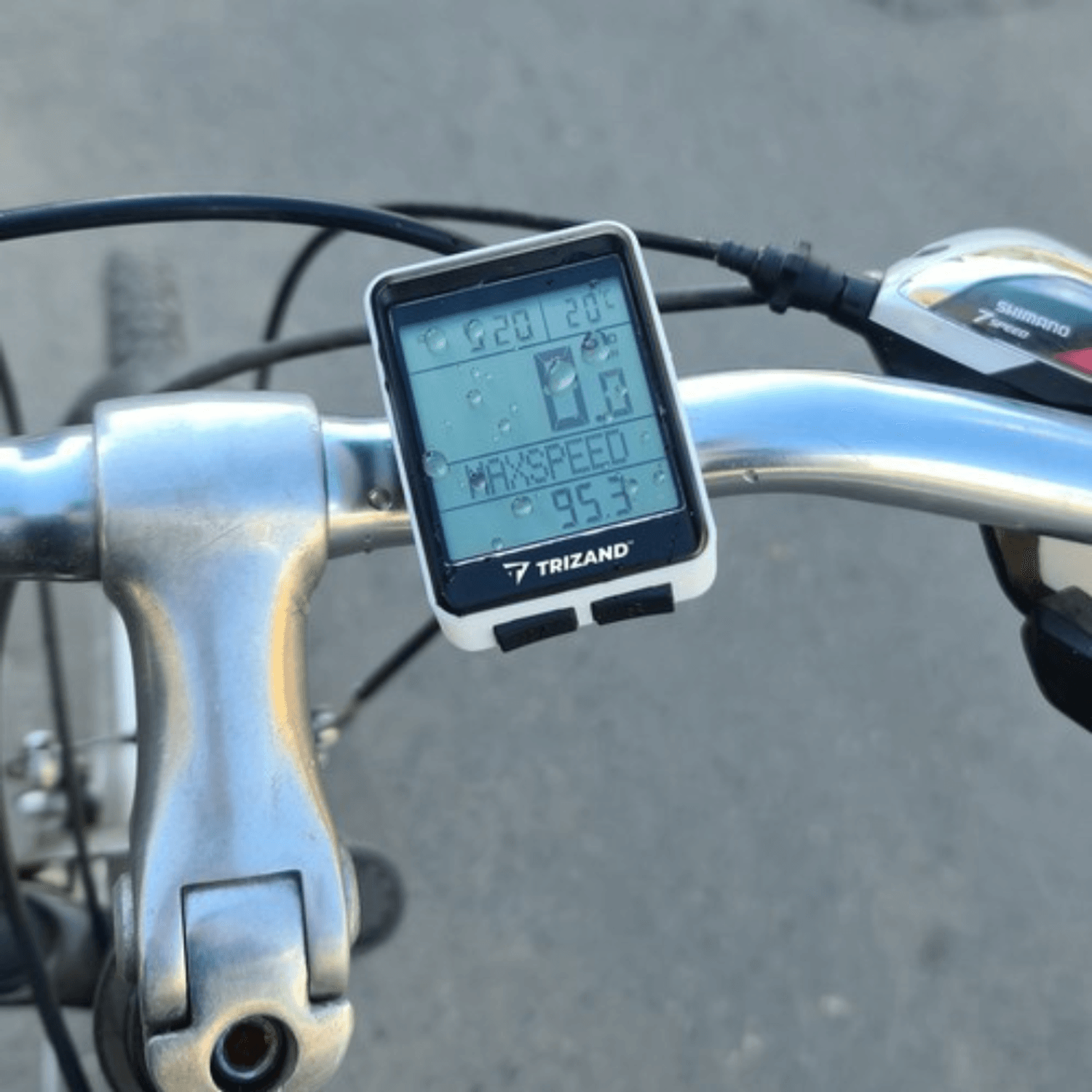 Vitezometru digital pentru bicicleta, wireless, rezistent la apa, cu display LCD, 9 functii fotografia produsului View 3 L