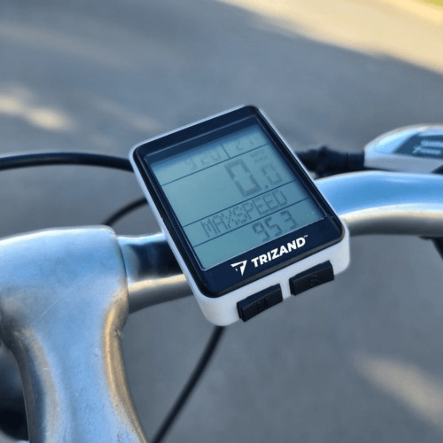 Vitezometru digital pentru bicicleta, wireless, rezistent la apa, cu display LCD, 9 functii fotografia produsului View 4 L